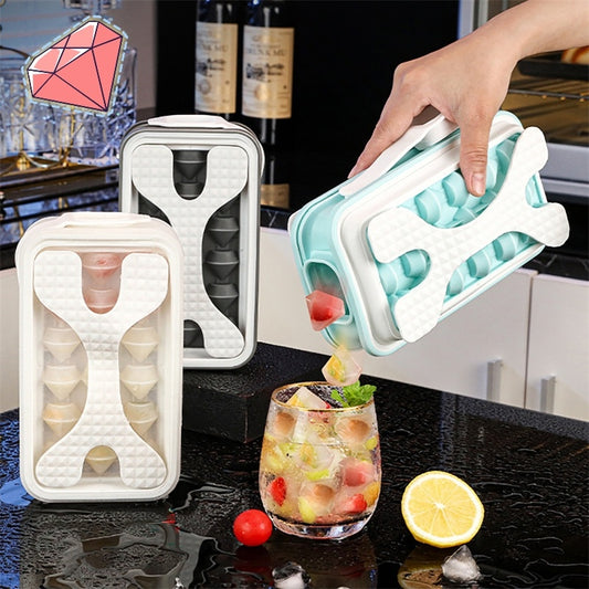Portable 2-in-1 Diamond Ice Maker and Water Bottle