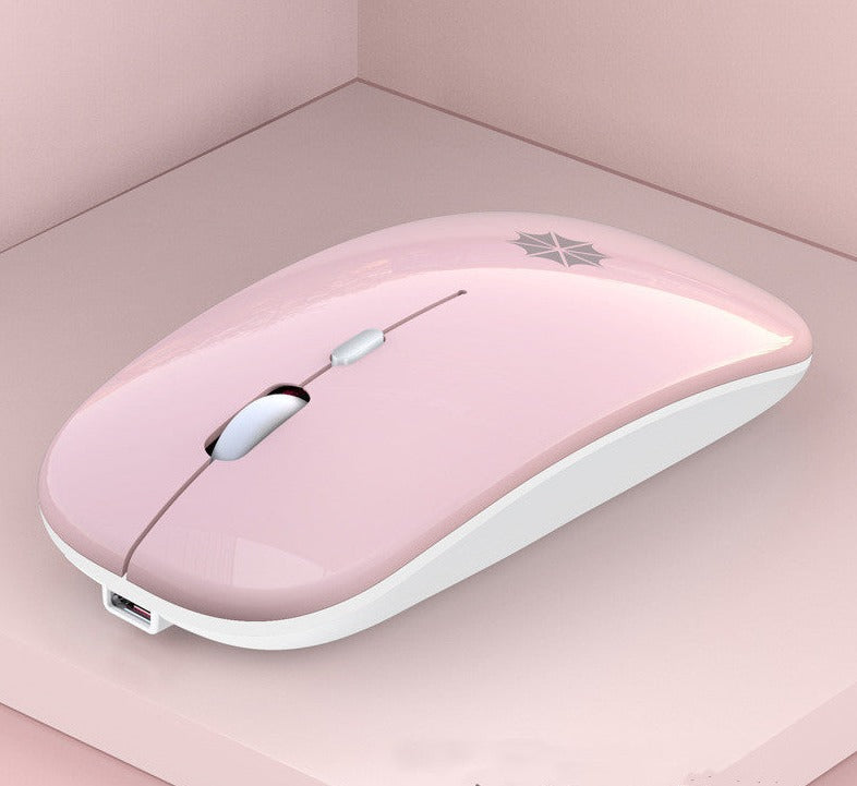 Silent Glick Gaming Mouse in Pink