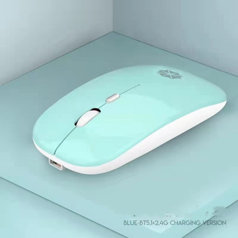 Silent Glick Gaming Mouse in Blue